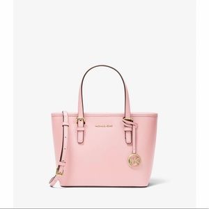 Michael Kors Jet Set Travel Extra-Small Saffiano Leather Top-Zip Tote Bag